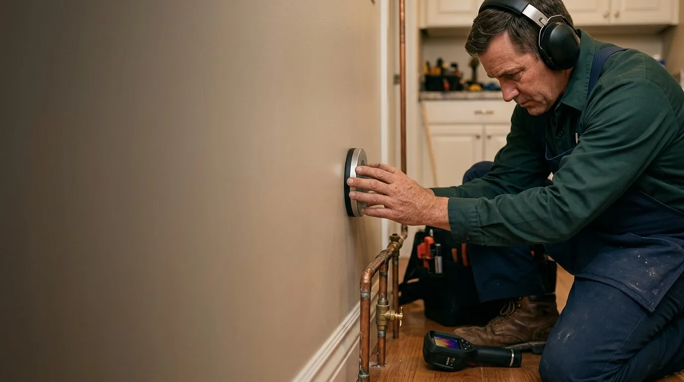 Leak detection using acoustic and thermal equipment in Riverside, CA