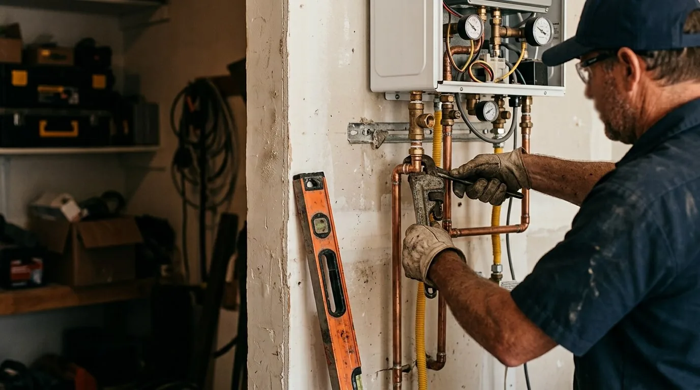 Tankless water heater installation in Riverside, CA